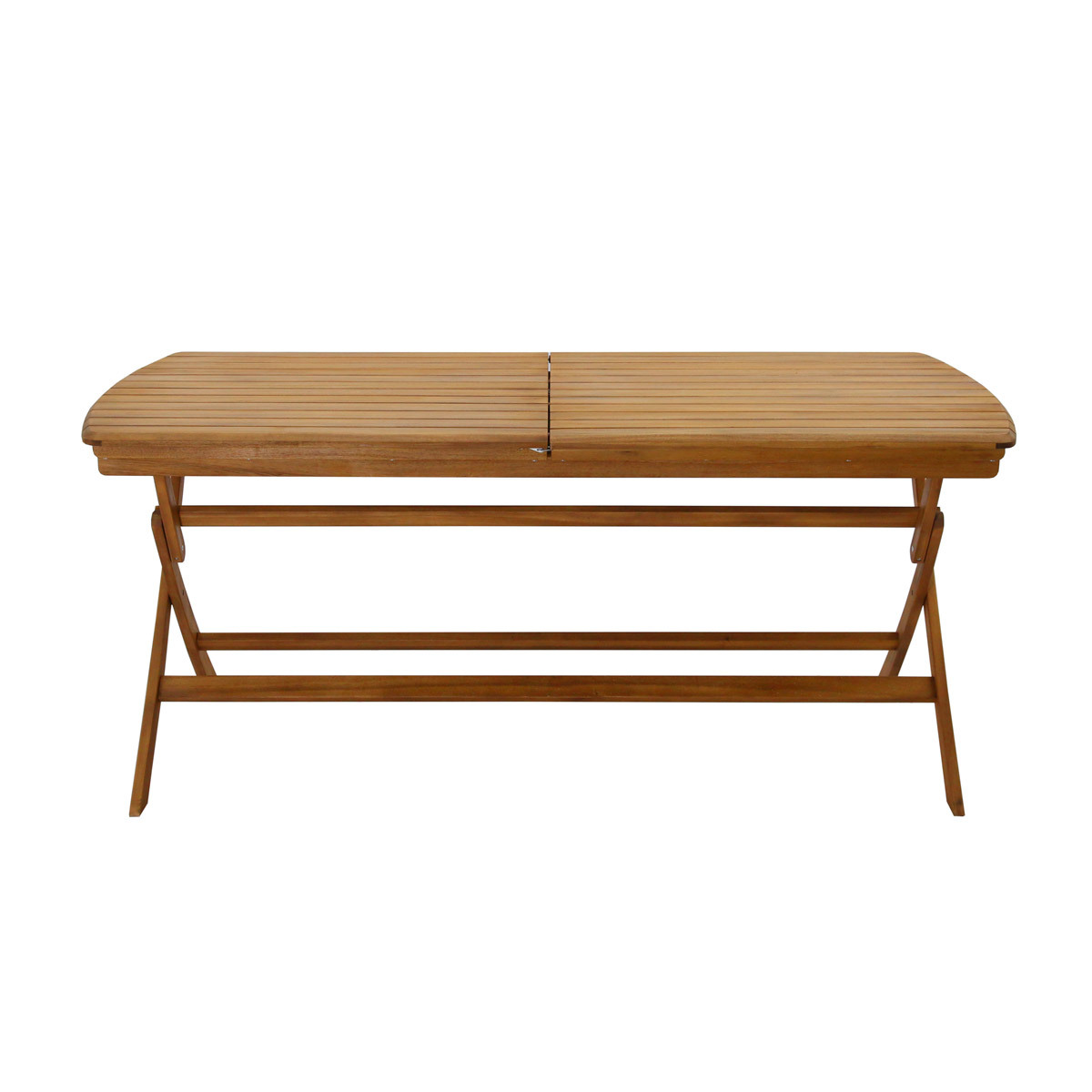 Tavolo da giardino allungabile allunghe integrate in legno massello L180-240 cm CANOPEE