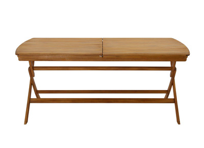 Tavolo da giardino allungabile allunghe integrate in legno massello L180-240 cm CANOPEE