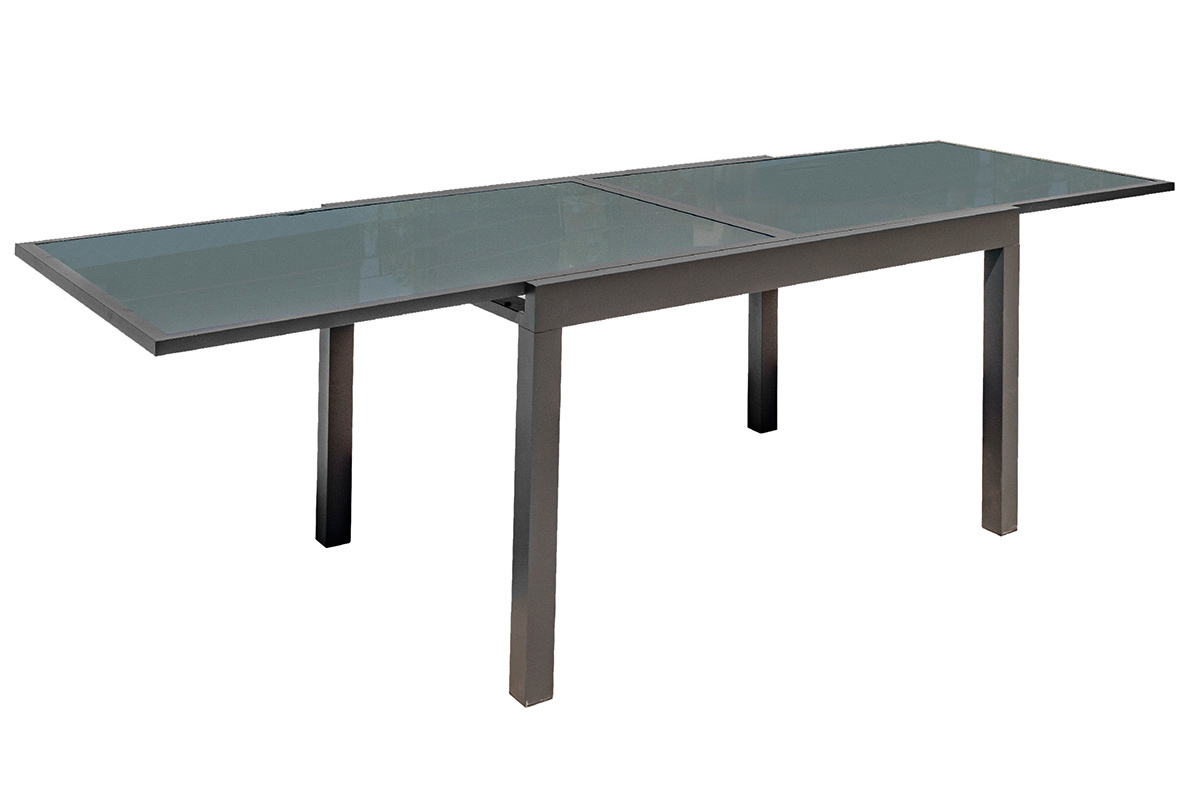 Tavolo da giardino allungabile grigio antracite L135-270 cm PORTOFINO
