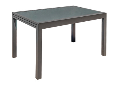 Tavolo da giardino allungabile grigio antracite L135-270 cm PORTOFINO - Tavolo da giardino allungabile grigio antracite L135-270 cm PORTOFINO