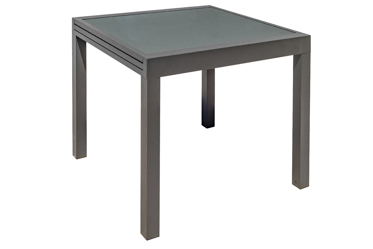 Tavolo da giardino allungabile grigio antracite L90-180 cm PORTOFINO