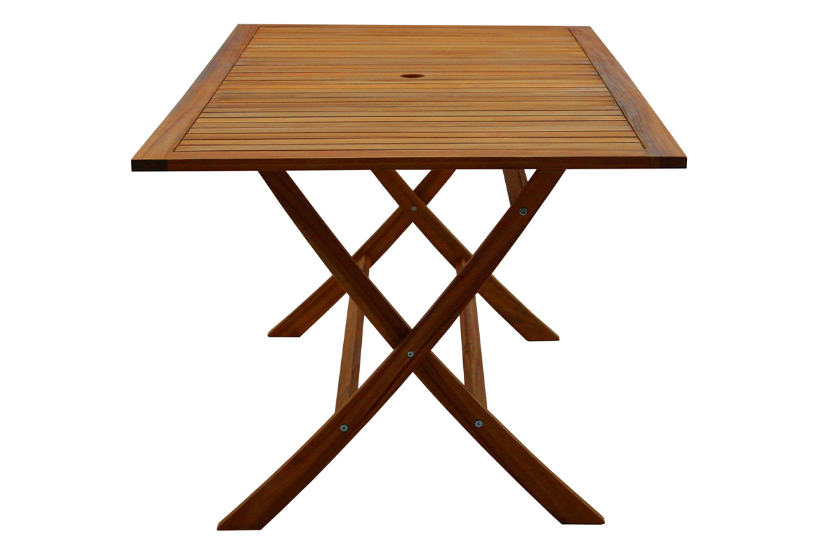 Tavolo da giardino pieghevole rettangolare legno massello L170 cm CANOPEE