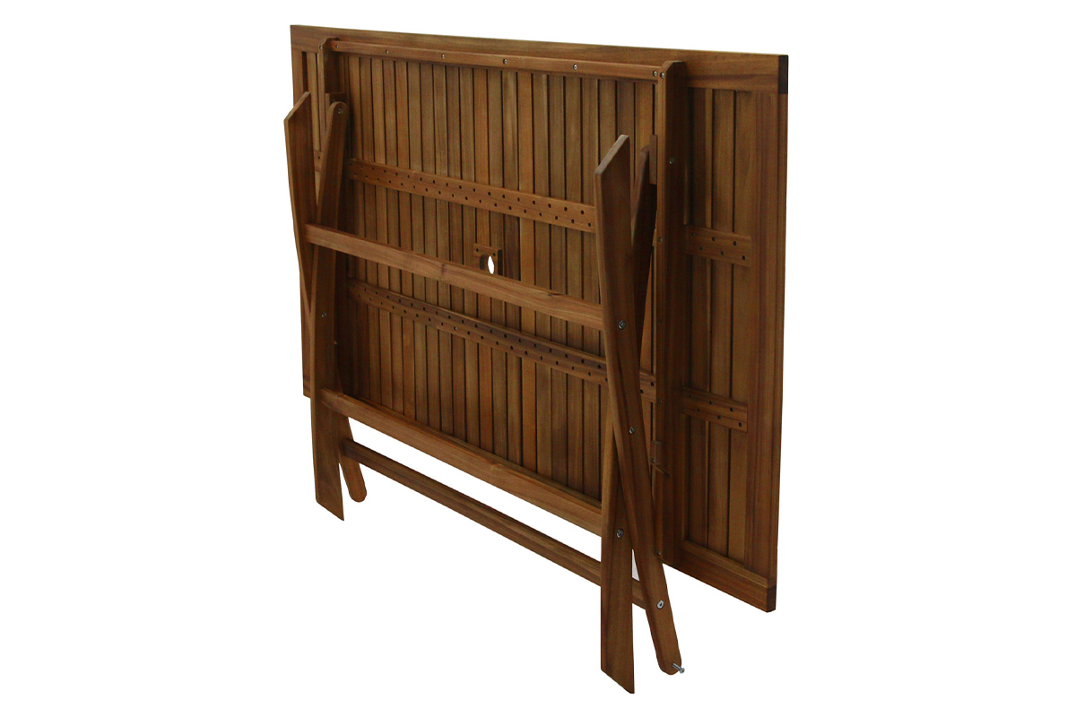 Tavolo da giardino pieghevole rettangolare legno massello L170 cm CANOPEE