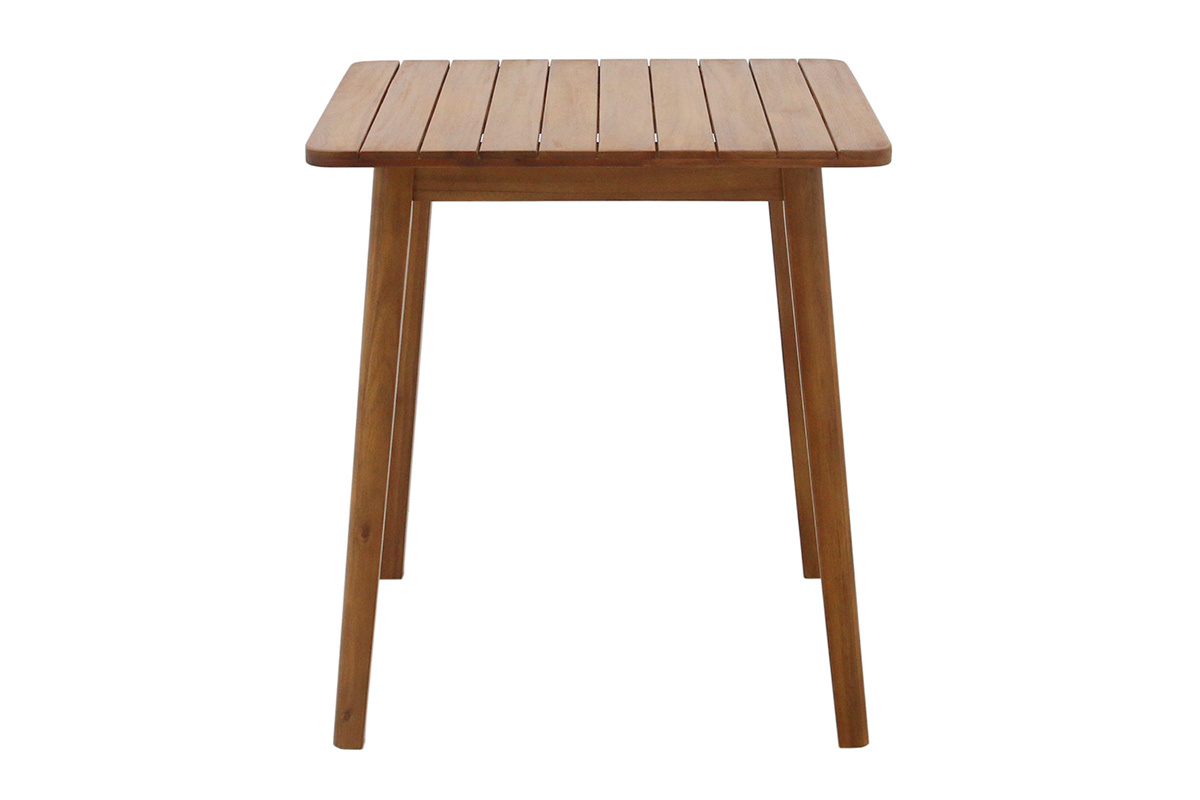 Tavolo da giardino quadrato in legno massiccio L70 cm ADELIE