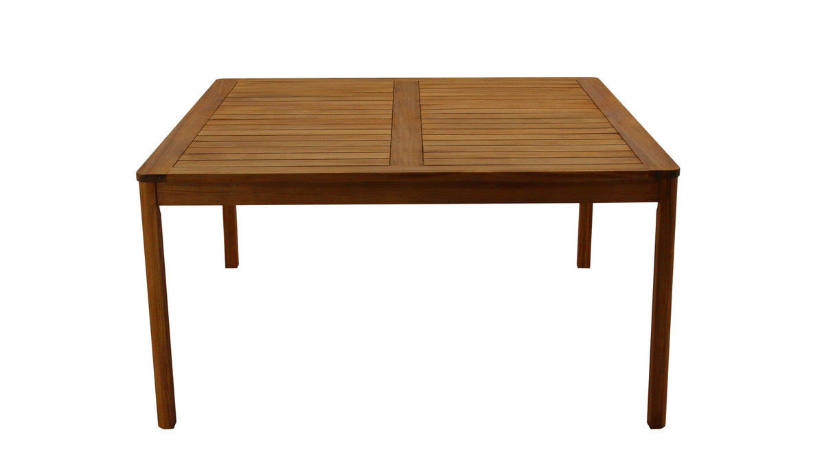 Tavolo da giardino quadrato legno massello L140 cm AKIS