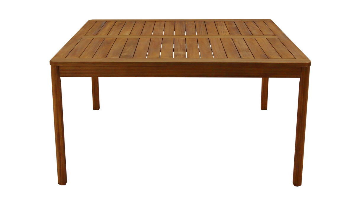 Tavolo da giardino quadrato legno massello L140 cm AKIS