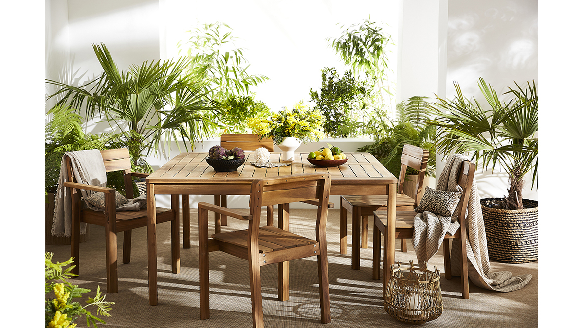 Tavolo quadrato in legno massello - Bisanzio quadro - Essence Wood