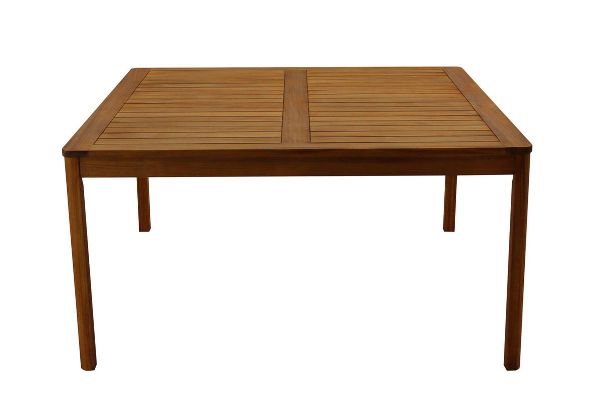 Tavolo da giardino quadrato legno massello L147 cm AKIS