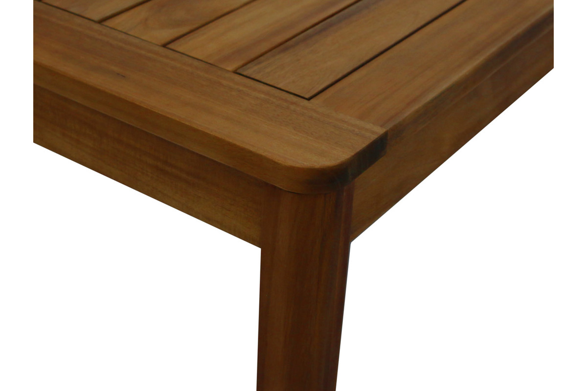 Tavolo da giardino quadrato legno massello L147 cm AKIS