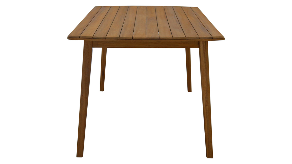 Tavolo da giardino rettangolare legno massello L160 cm CANOPEE