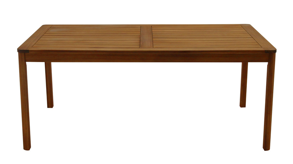 Tavolo da giardino rettangolare legno massello L180 cm AKIS