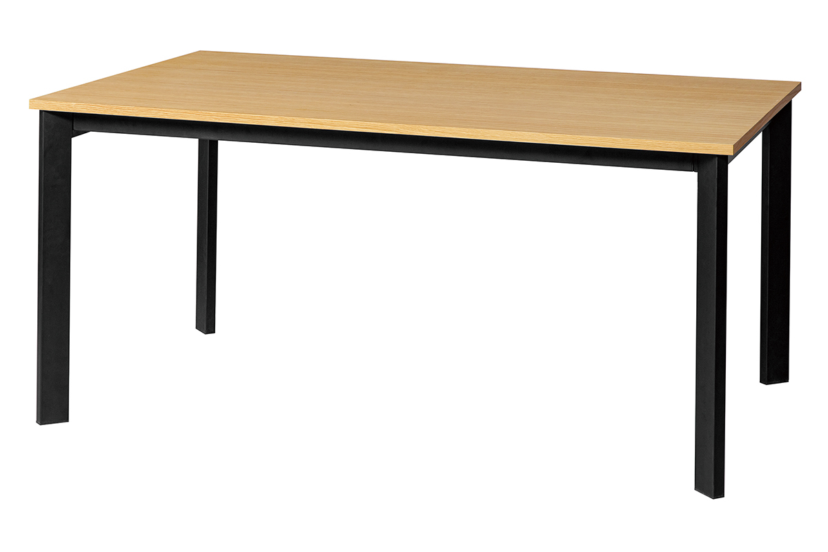 Tavolo da pranzo allungabile impiallacciatura rovere e metallo L162-232 cm MEEVLA