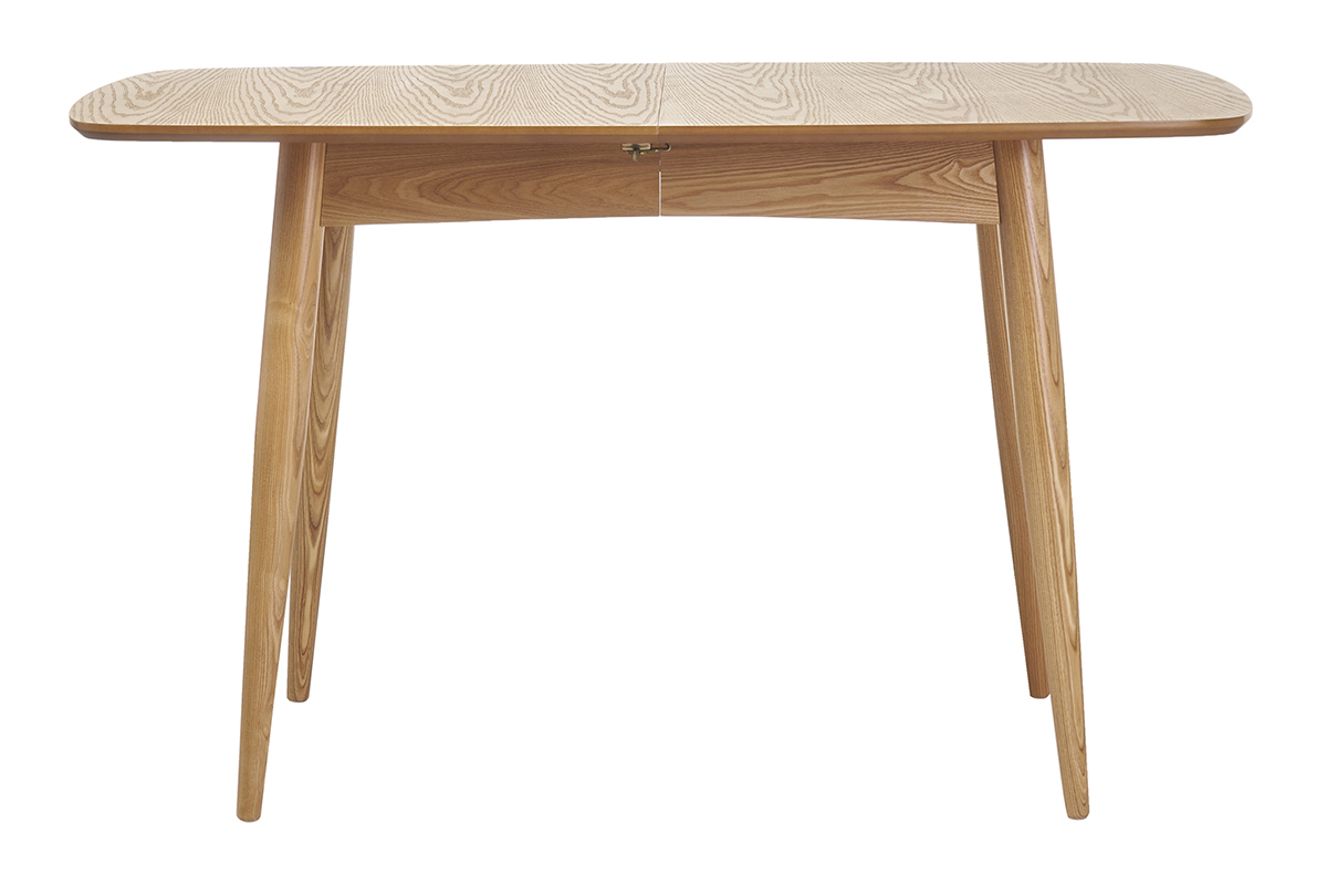 Tavolo da pranzo allungabile in frassino naturale L130-160 NORDECO