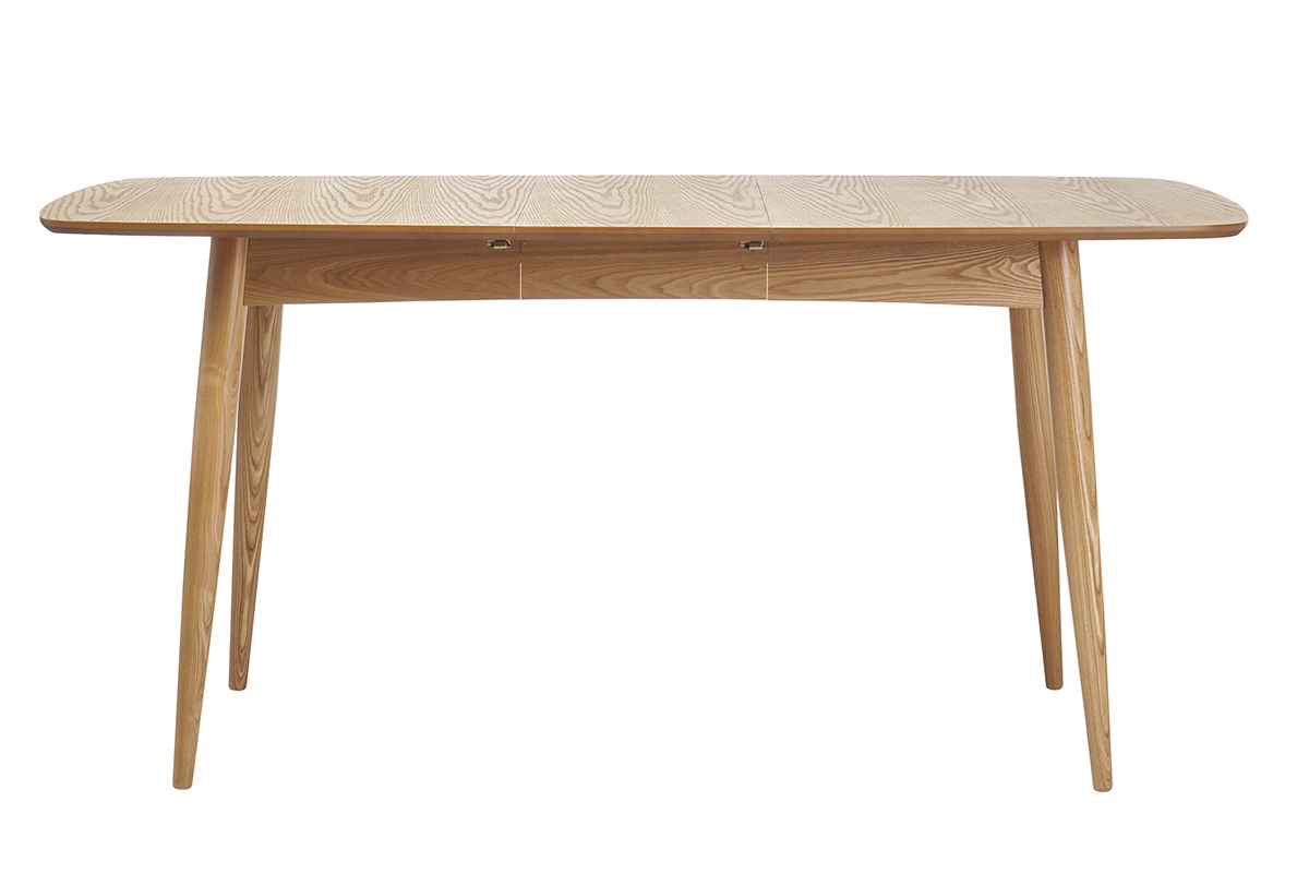 Tavolo da pranzo allungabile in frassino naturale L130-160 NORDECO