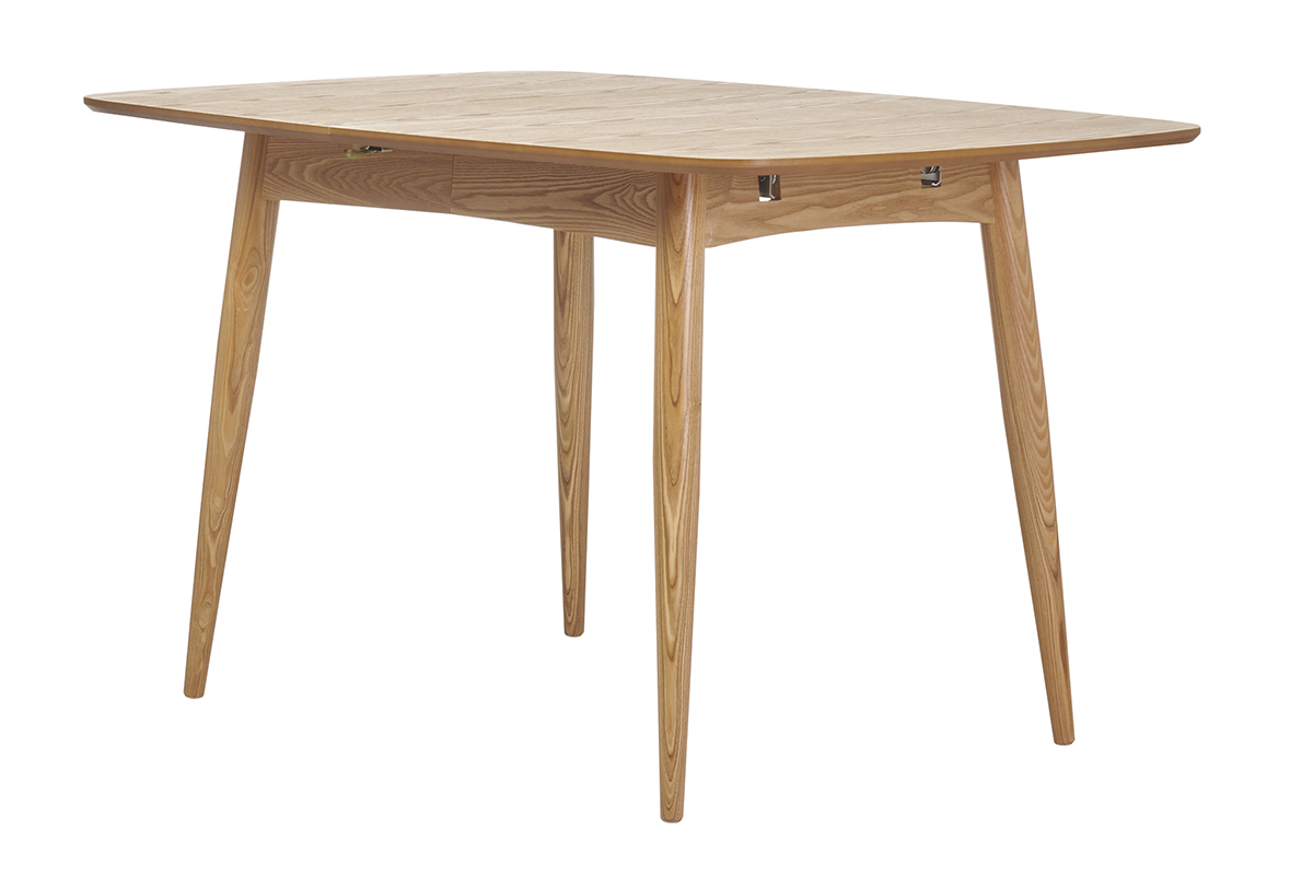 Tavolo da pranzo allungabile in frassino naturale L130-160 NORDECO