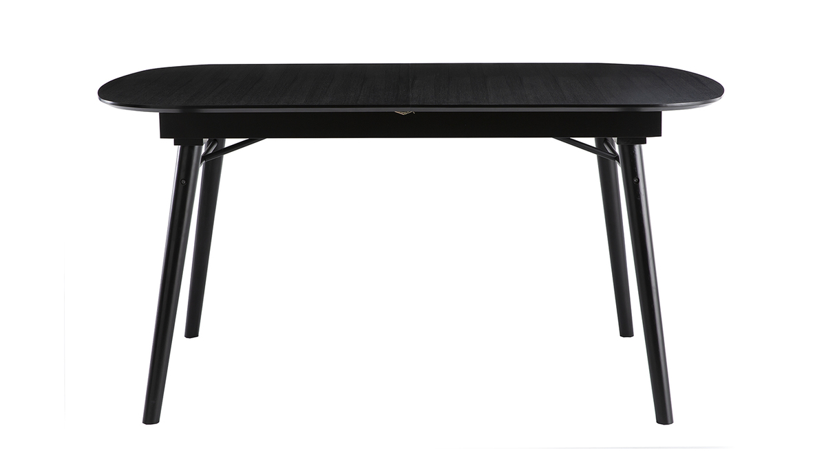 Tavolo da pranzo allungabile in legno nero L150-180 cm SHELDON