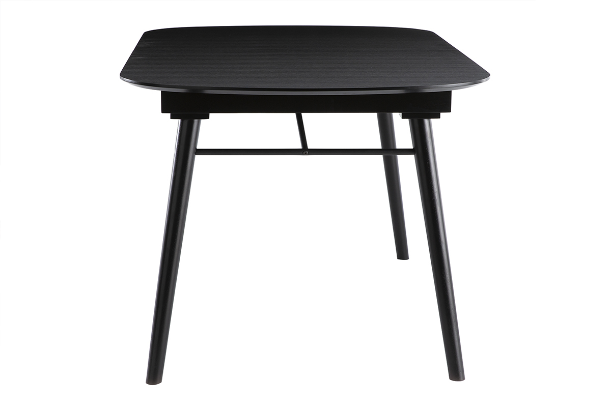 Tavolo da pranzo allungabile in legno nero L150-180 cm SHELDON
