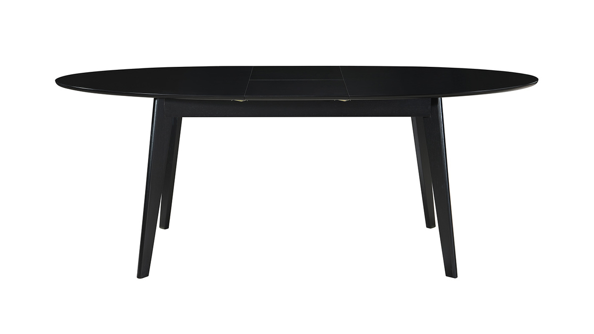 Tavolo da pranzo allungabile MARIK nero L160-200 cm - Miliboo