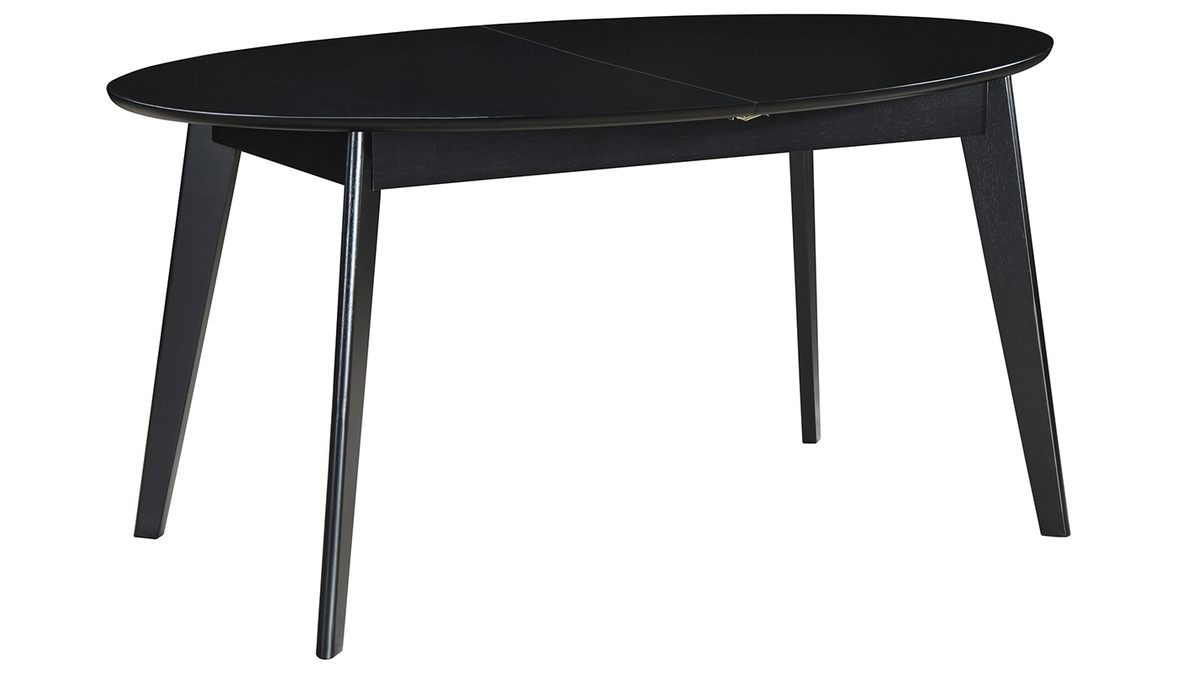 Tavolo da pranzo allungabile MARIK nero L160-200 cm - Miliboo