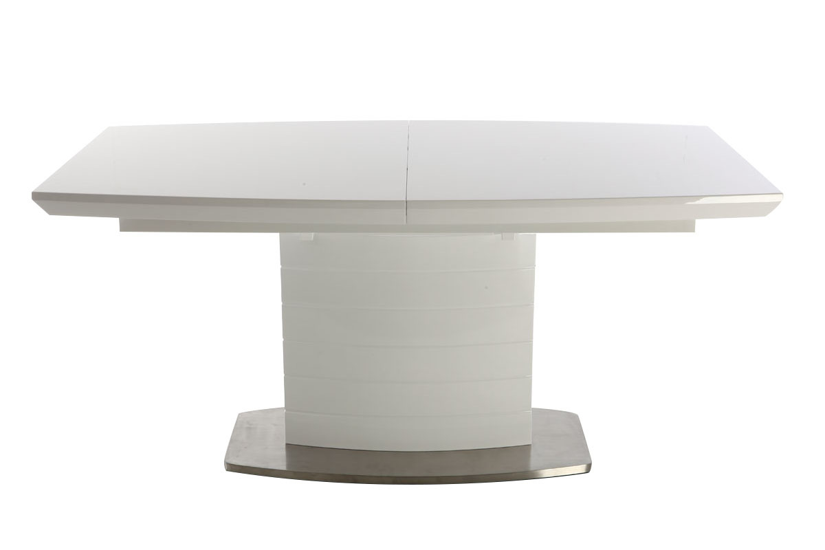 Tavolo da pranzo design allungabile bianco brillante L160-200 ERESOS