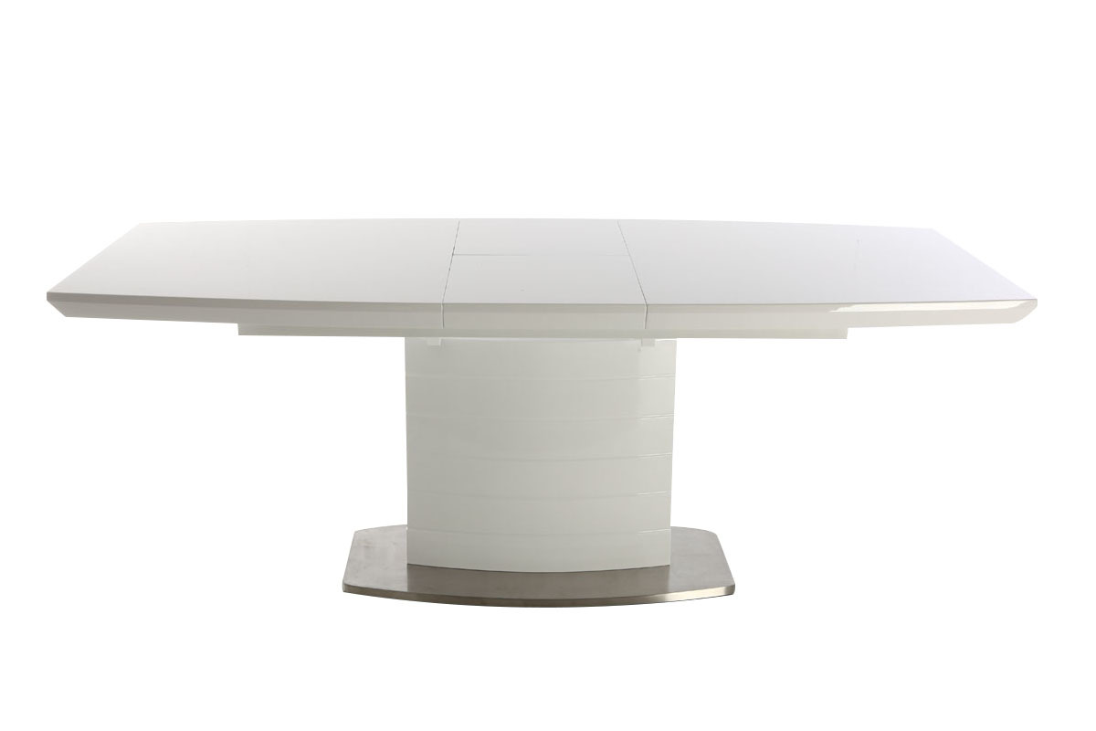 Tavolo da pranzo design allungabile bianco brillante L160-200 ERESOS