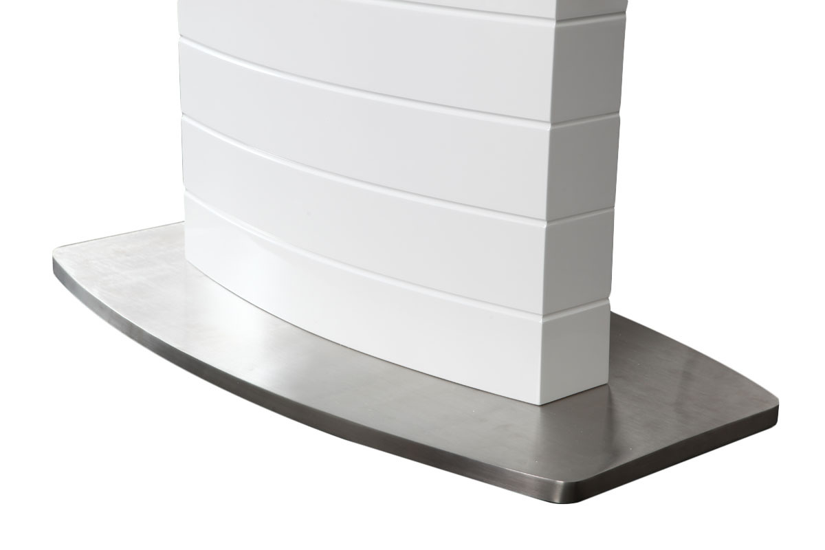 Tavolo da pranzo design allungabile bianco brillante L160-200 ERESOS