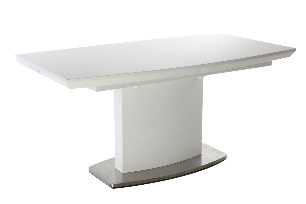 Tavolo da pranzo design allungabile bianco brillante L160-200 ERESOS