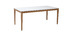 Tavolo da pranzo design allungabile bianco gambe in legno L180-260 DELAH