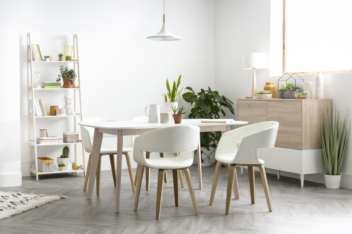 Tavolo da pranzo design bianco 150cm LEENA