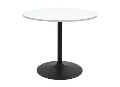 Tavolo da pranzo design bianco e nero rotondo D90 cm CALISTA