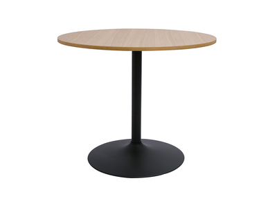 Tavolo da pranzo design bianco e nero rotondo D90 cm CALISTA