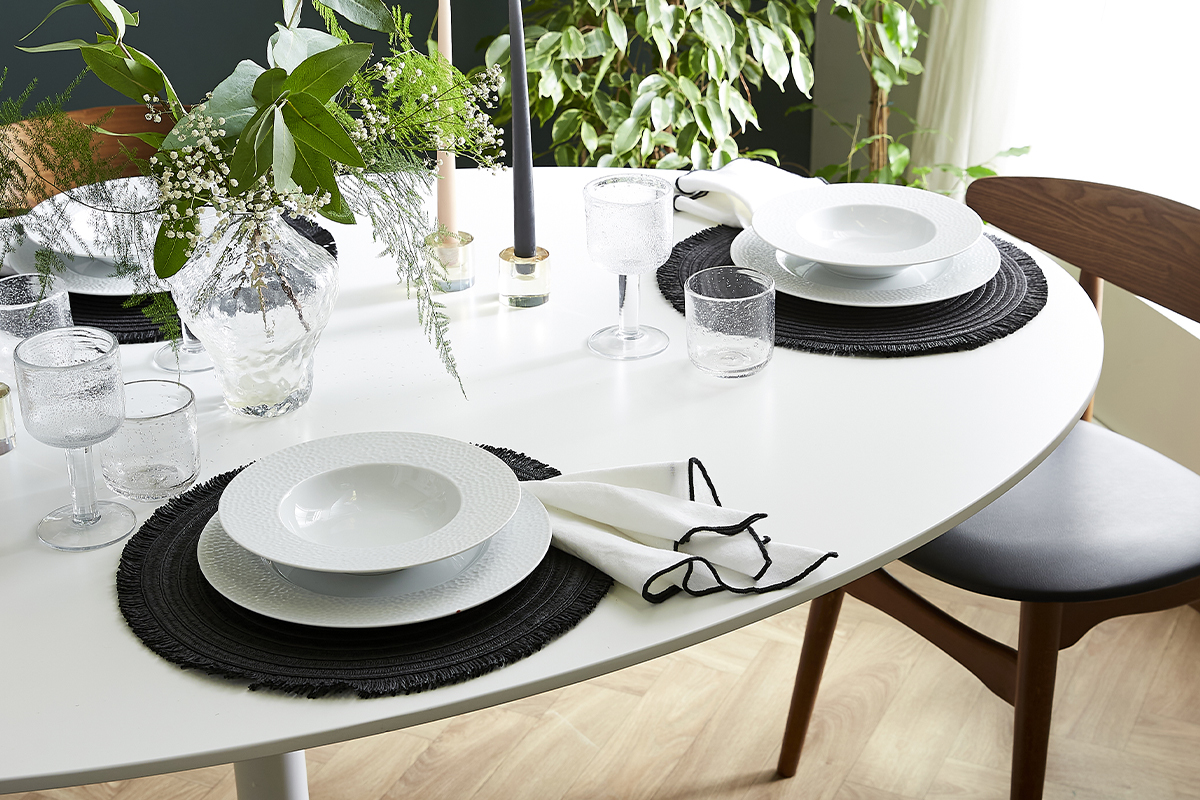 Tavolo da pranzo design bianco L170 HALIA
