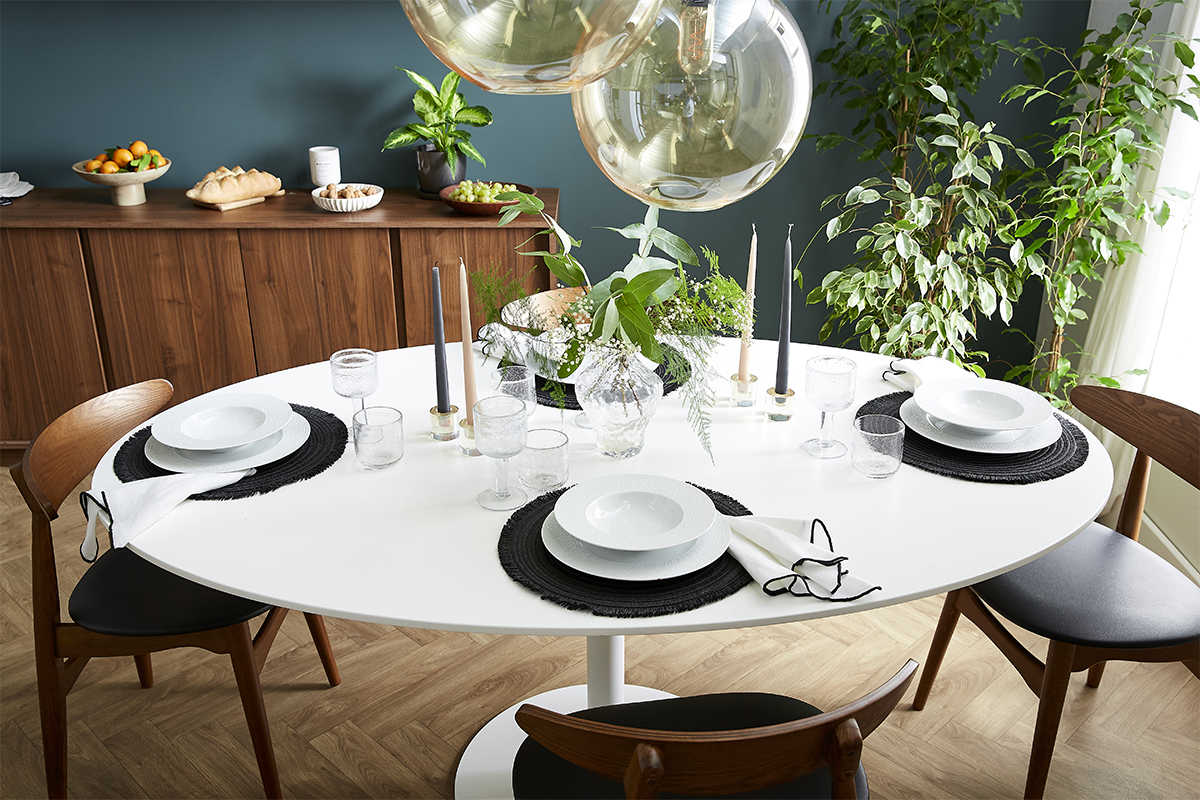 Tavolo da pranzo design bianco L170 HALIA