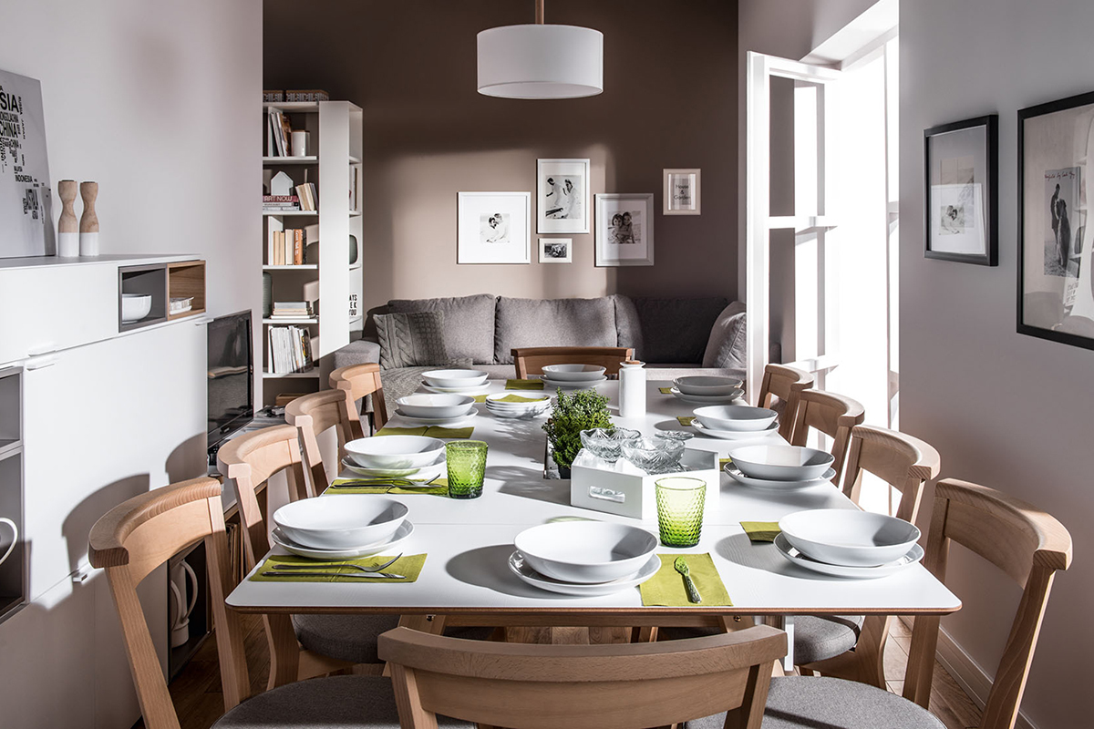 Tavolo da pranzo design con nicchie 200cm WITTY