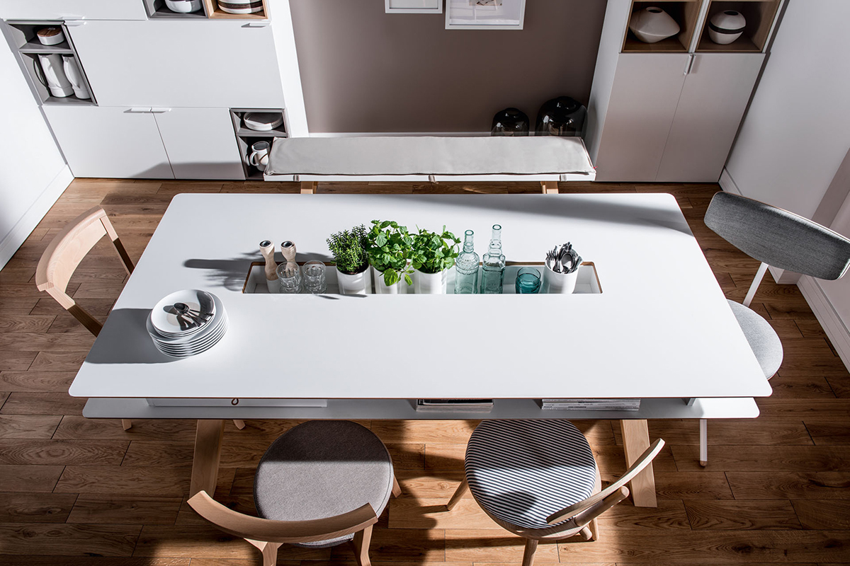 Tavolo da pranzo design con nicchie 200cm WITTY