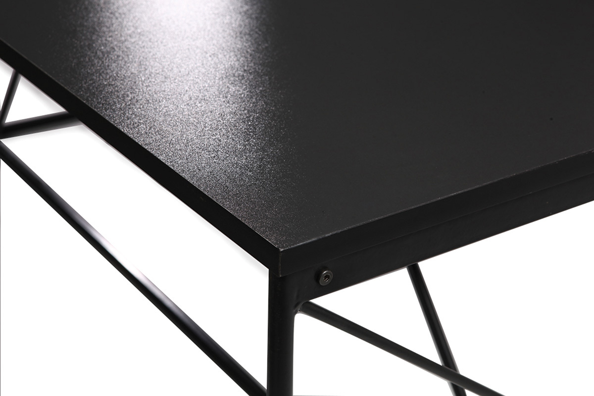 Tavolo da pranzo design grigio e nero WALT