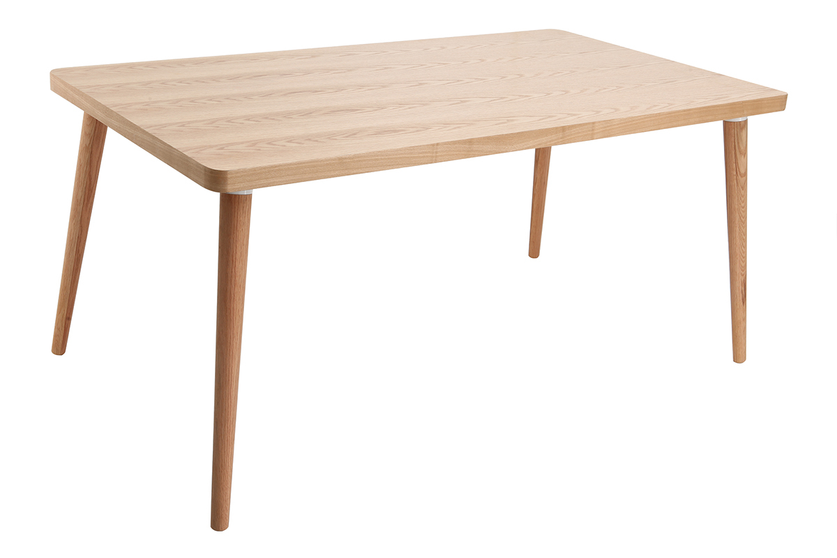 Tavolo da pranzo design in quercia chiara L160 TOTEM