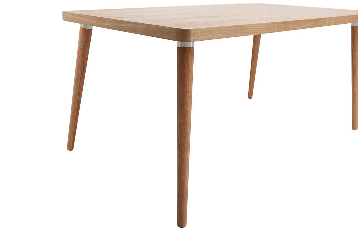 Tavolo da pranzo design in quercia chiara L160 TOTEM