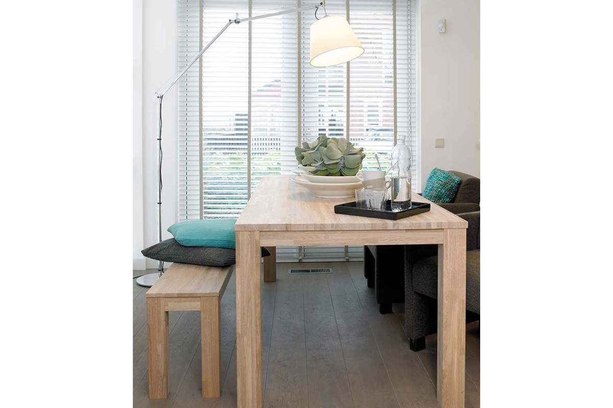 Tavolo da pranzo design in quercia L180 LUPA