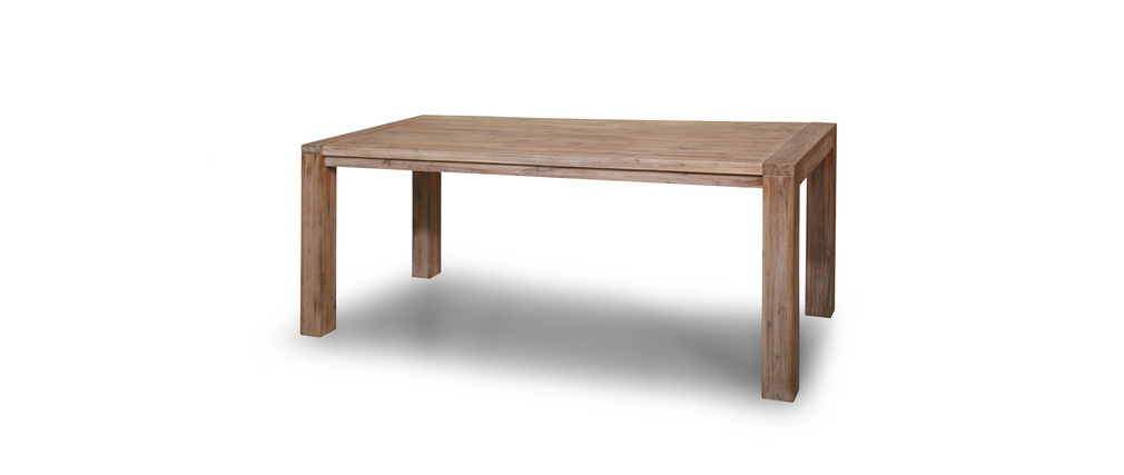 Tavolo da pranzo design legno massiccio sienna miliboo