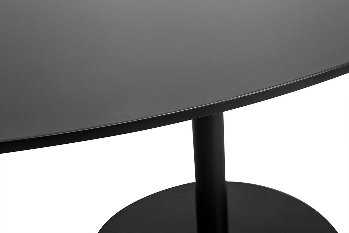 Tavolo da pranzo design nero ovale L170 cm HALIA