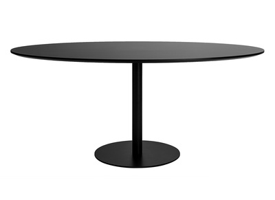 Tavolo da pranzo design nero ovale L170 cm HALIA