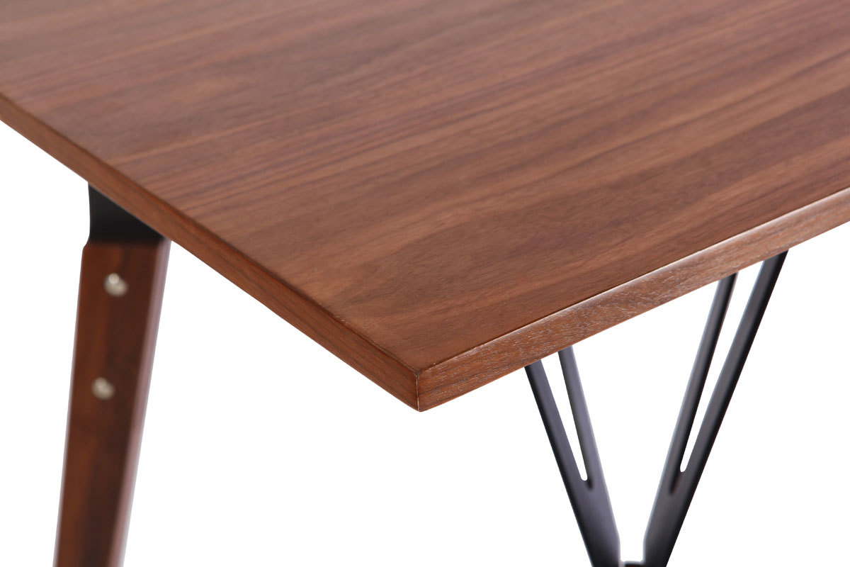 Tavolo da pranzo design noce L180 WADDEN