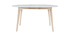 Tavolo da pranzo design rotondo allungabile bianco e legno for Tavolo allungabile bianco e legno
