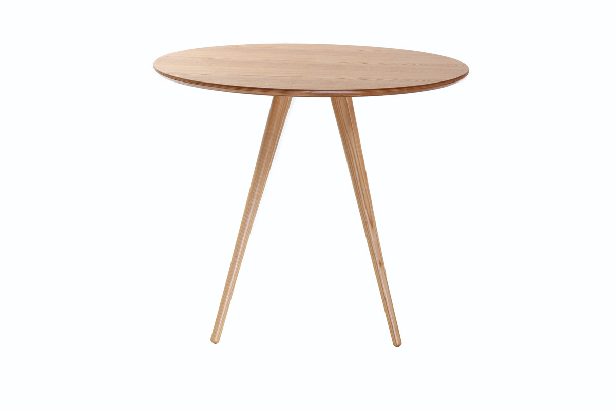 Tavolo da pranzo design rotondo frassino D90 ARTIK