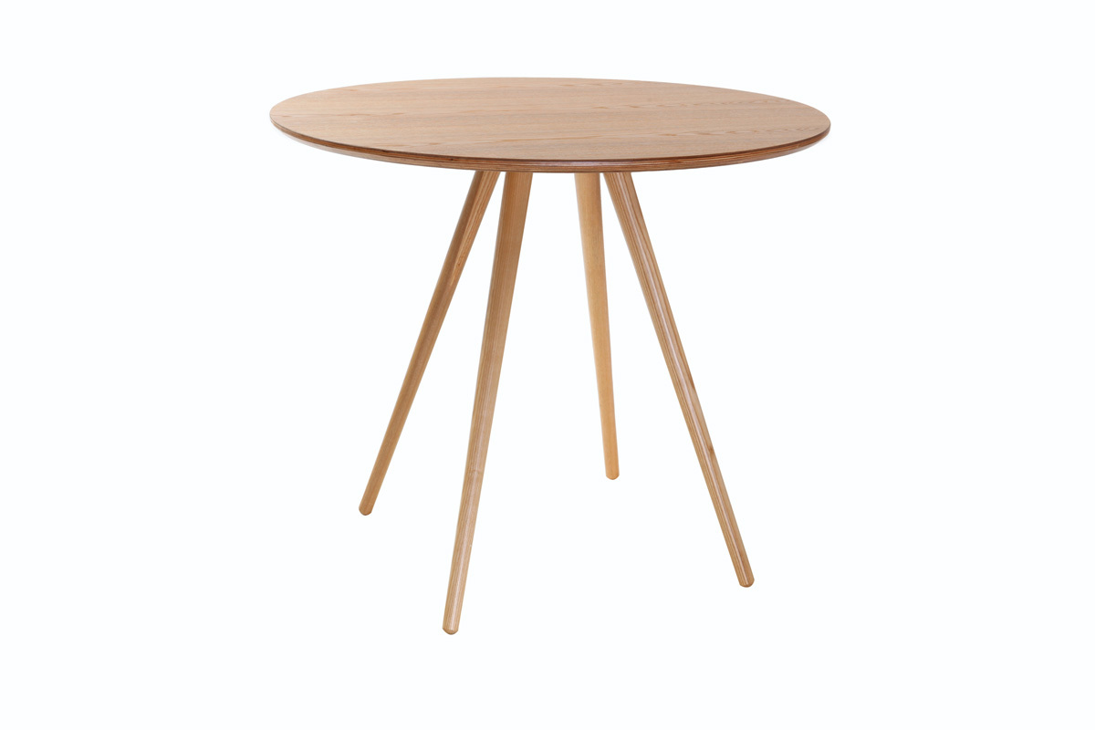 Tavolo da pranzo design rotondo frassino D90 ARTIK