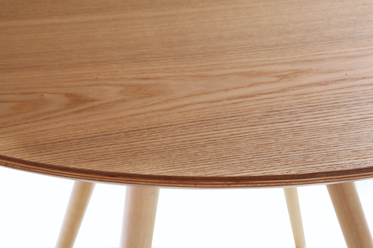 Tavolo da pranzo design rotondo frassino D90 ARTIK