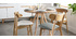 Tavolo da pranzo design rotondo frassino D90 ARTIK