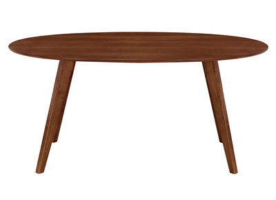 Tavolo da pranzo design scandinavo ovale noce MARIK
