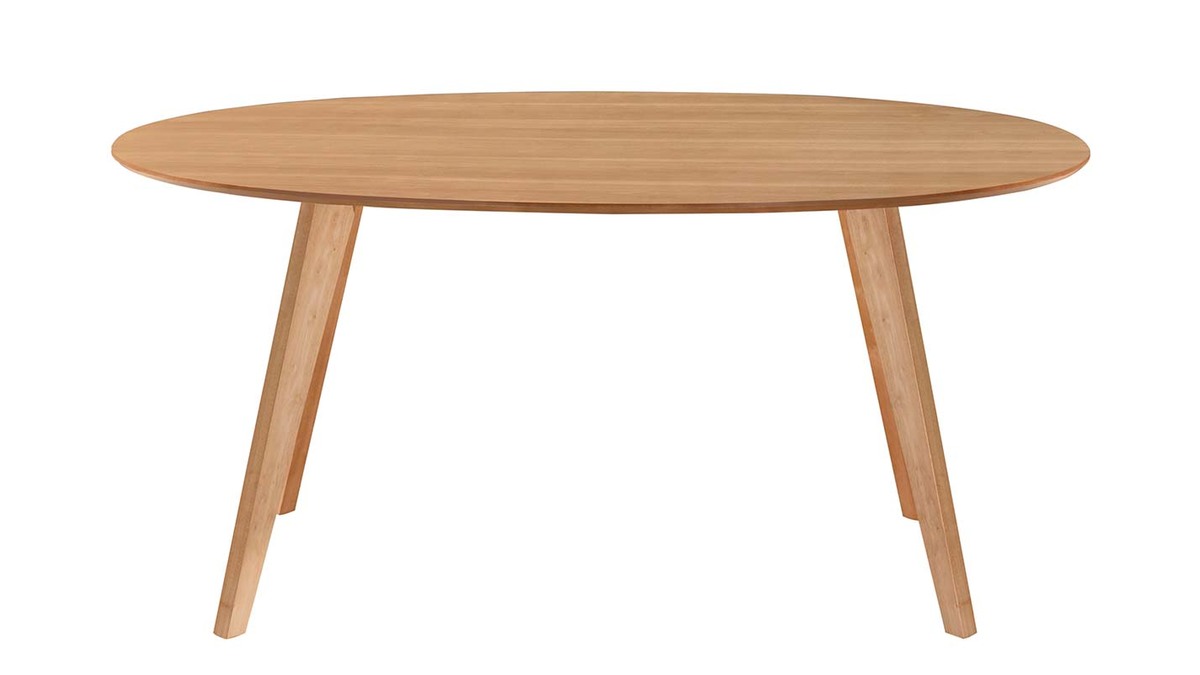 Tavolo da pranzo design scandinavo ovale quercia L160 MARIK